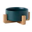 CIOTOLA CERAMICA CON SUPPORTO IN LEGNO VERDE